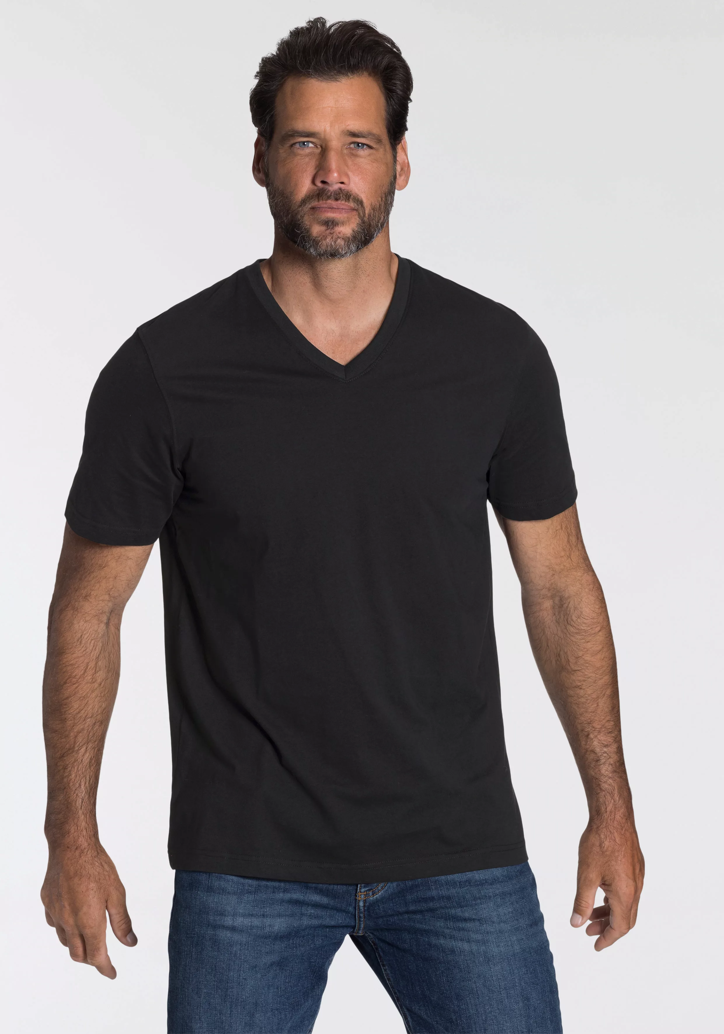 Man's World V-Shirt (Packung, 3-tlg., 3er-Pack) perfekt als Unterzieh T-shi günstig online kaufen