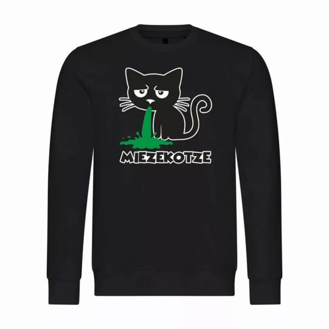 deinshirt Rundhalspullover Herren Pullover Miezekotze Mit Print Motiv, Graf günstig online kaufen