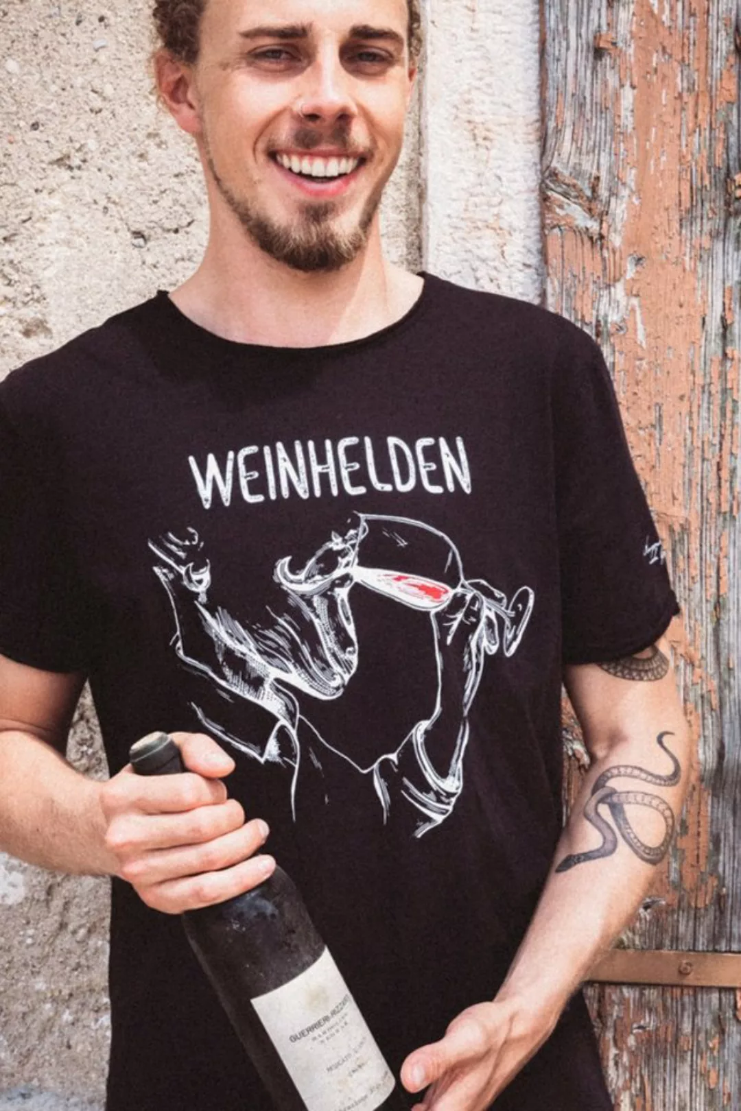 Hangowear Trachtenshirt Trachtenshirt Herren - WEINHELDEN - schwarz günstig online kaufen