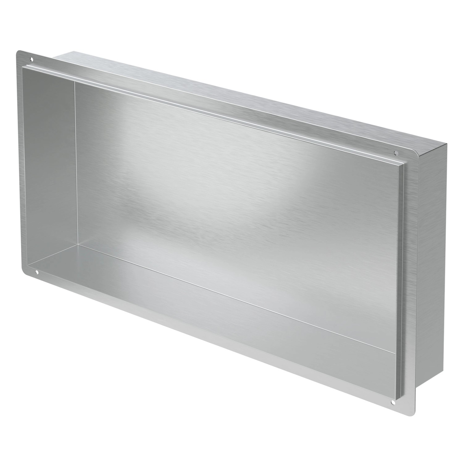 LuxeBath Wandnische aus Edelstahl 60x30x10 cm Silber Duschnische Einbaurega günstig online kaufen