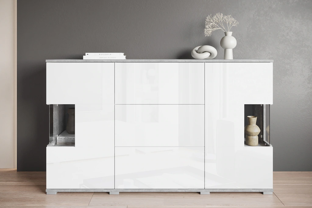 INOSIGN Sideboard "Kenia", (1 St.), Sideboard mit 3 Schubladen, 6 Fächern, günstig online kaufen