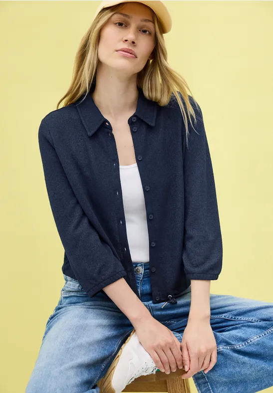 Cecil Cardigan, aus elastischem Materialmix günstig online kaufen