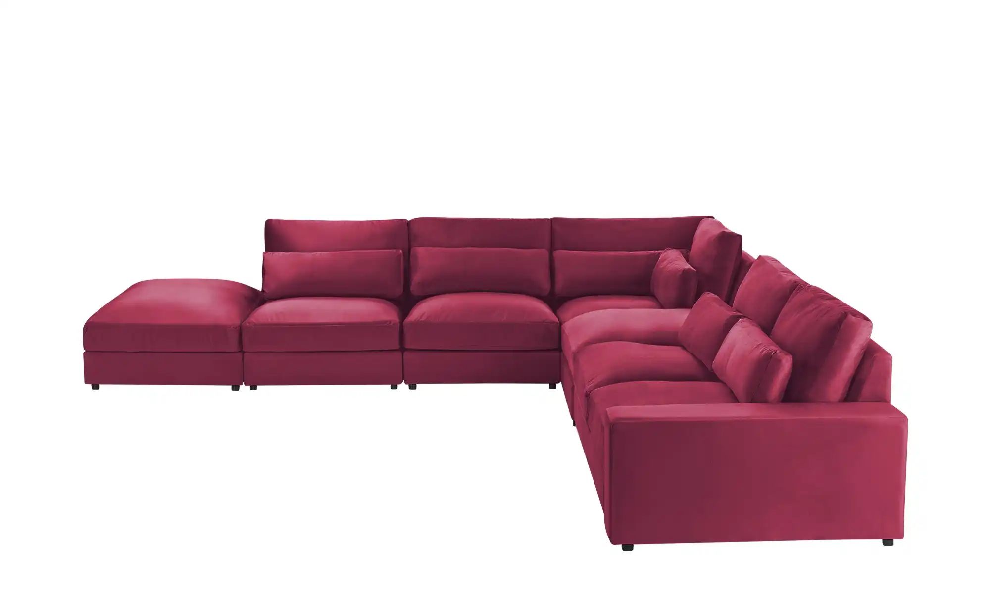 Ecksofa  Branna ¦ rot ¦ Maße (cm): B: 412 H: 88 T: 386 Polstermöbel > Sofas günstig online kaufen