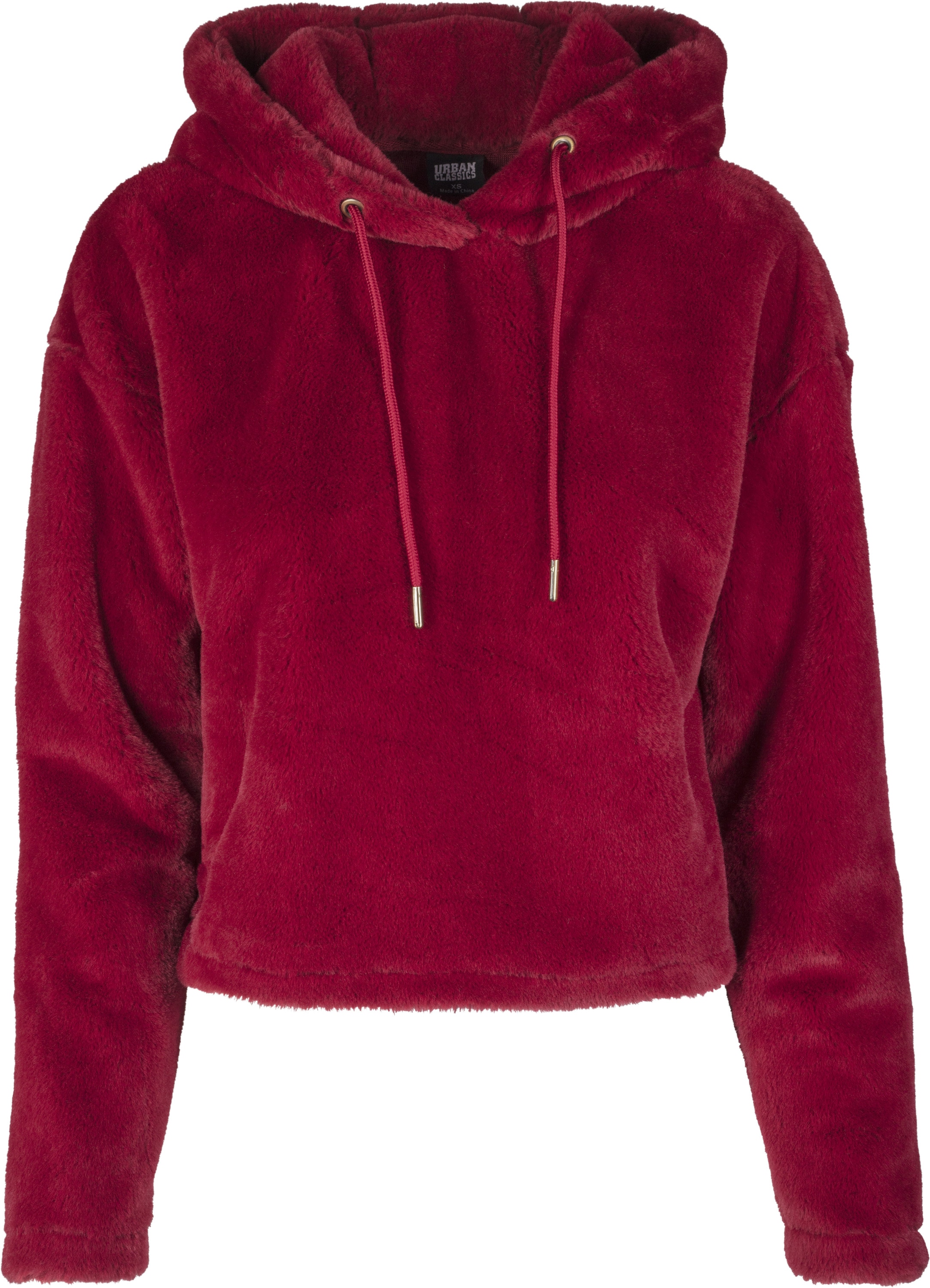 URBAN CLASSICS Kapuzenpullover "Damen Ladies Oversize Short Teddy Hoody", ( günstig online kaufen