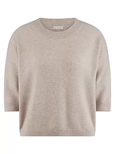 Rundhals-Pullover include beige günstig online kaufen