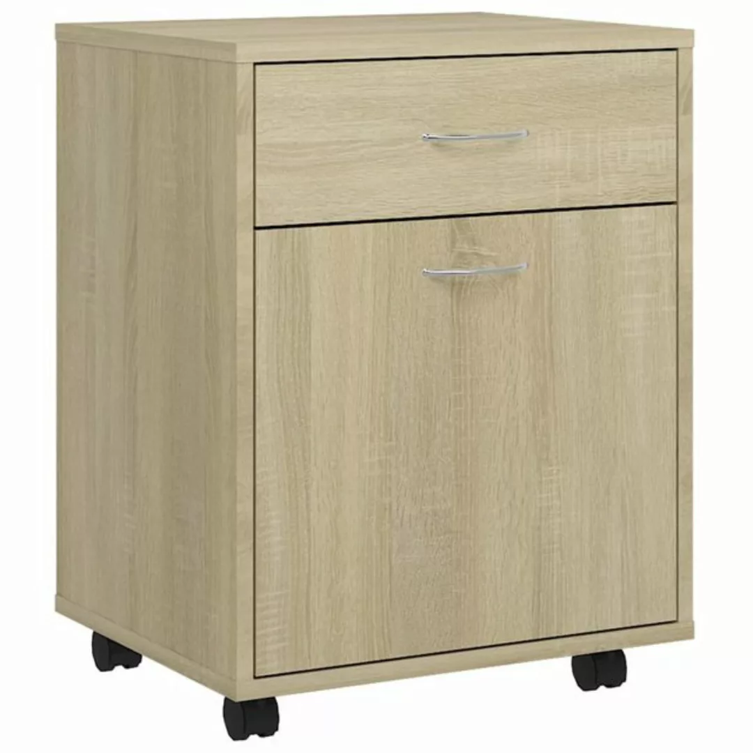 vidaXL Aktenschrank Rollschrank Sonoma Eiche 45x38x54 cm Spanplatte günstig online kaufen