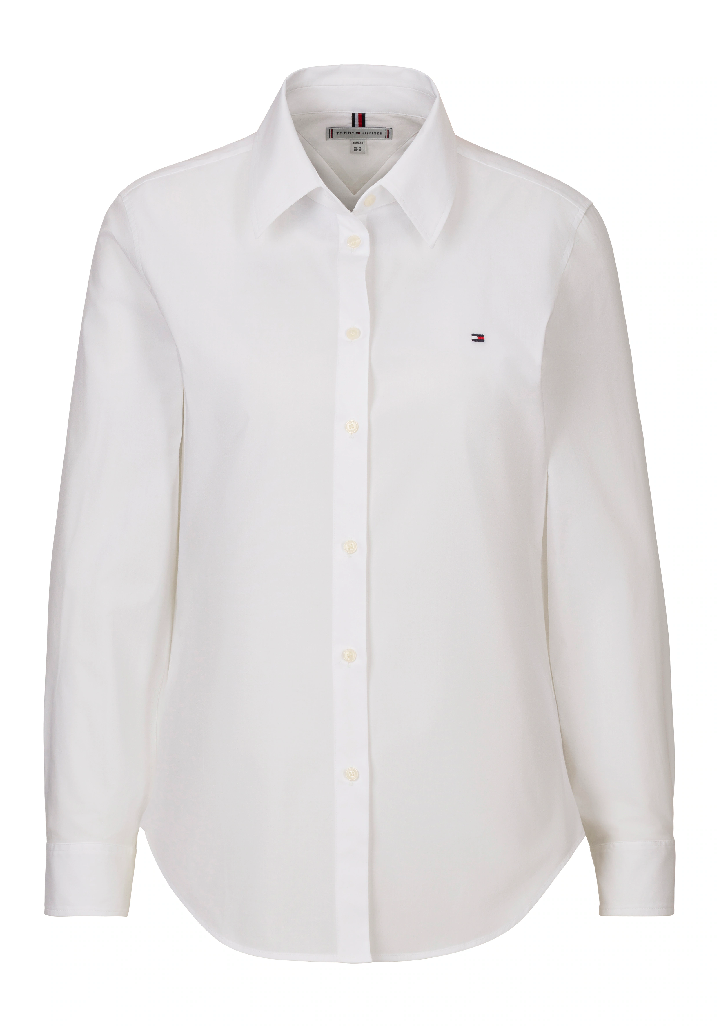 Tommy Hilfiger Hemdbluse "STRETCH REGULAR LS SHIRT", gesticktem Tommy Hilfi günstig online kaufen