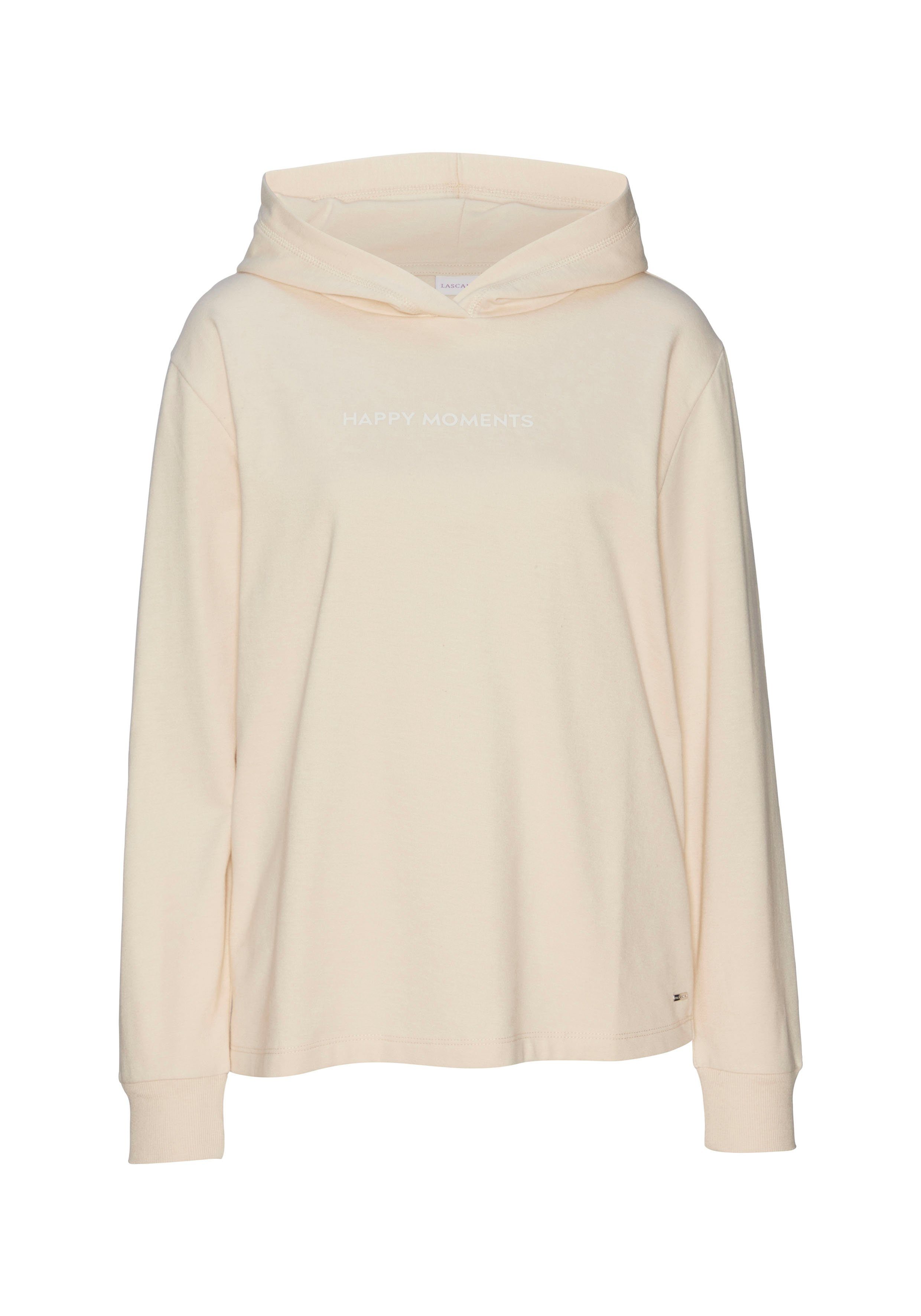 LASCANA Hoodie, mit dezentem Frontdruck, Loungewear günstig online kaufen