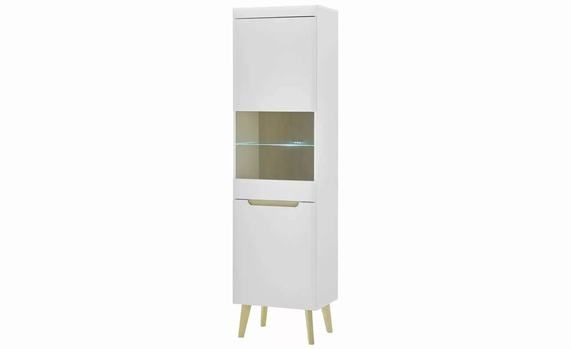 Vitrine  mit Soft-Close Malaren ¦ weiß ¦ Maße (cm): B: 50 H: 197 Schränke > günstig online kaufen