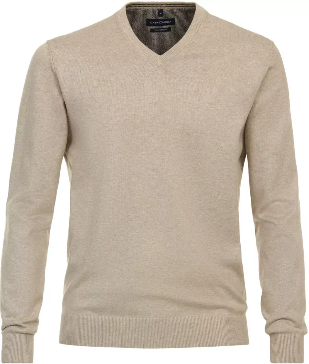 CASAMODA Strickpullover Pullover V-Neck NOS, 657 beige günstig online kaufen