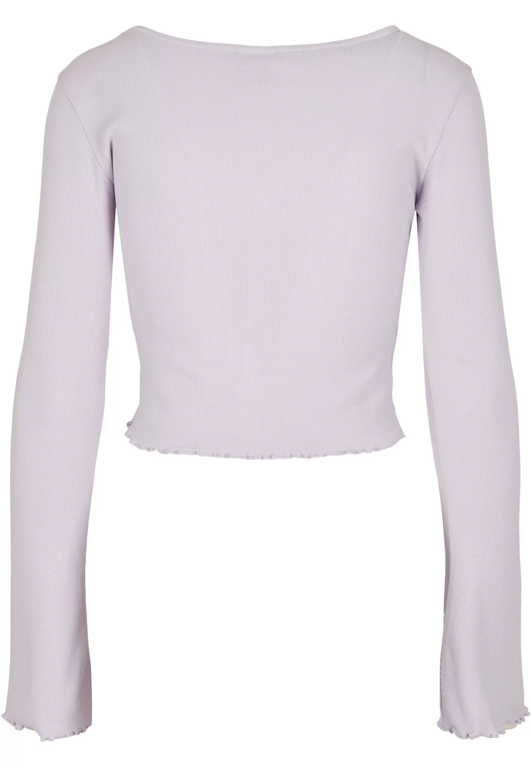 URBAN CLASSICS Langarmshirt "Urban Classics Damen Ladies Cropped Rib Cardig günstig online kaufen