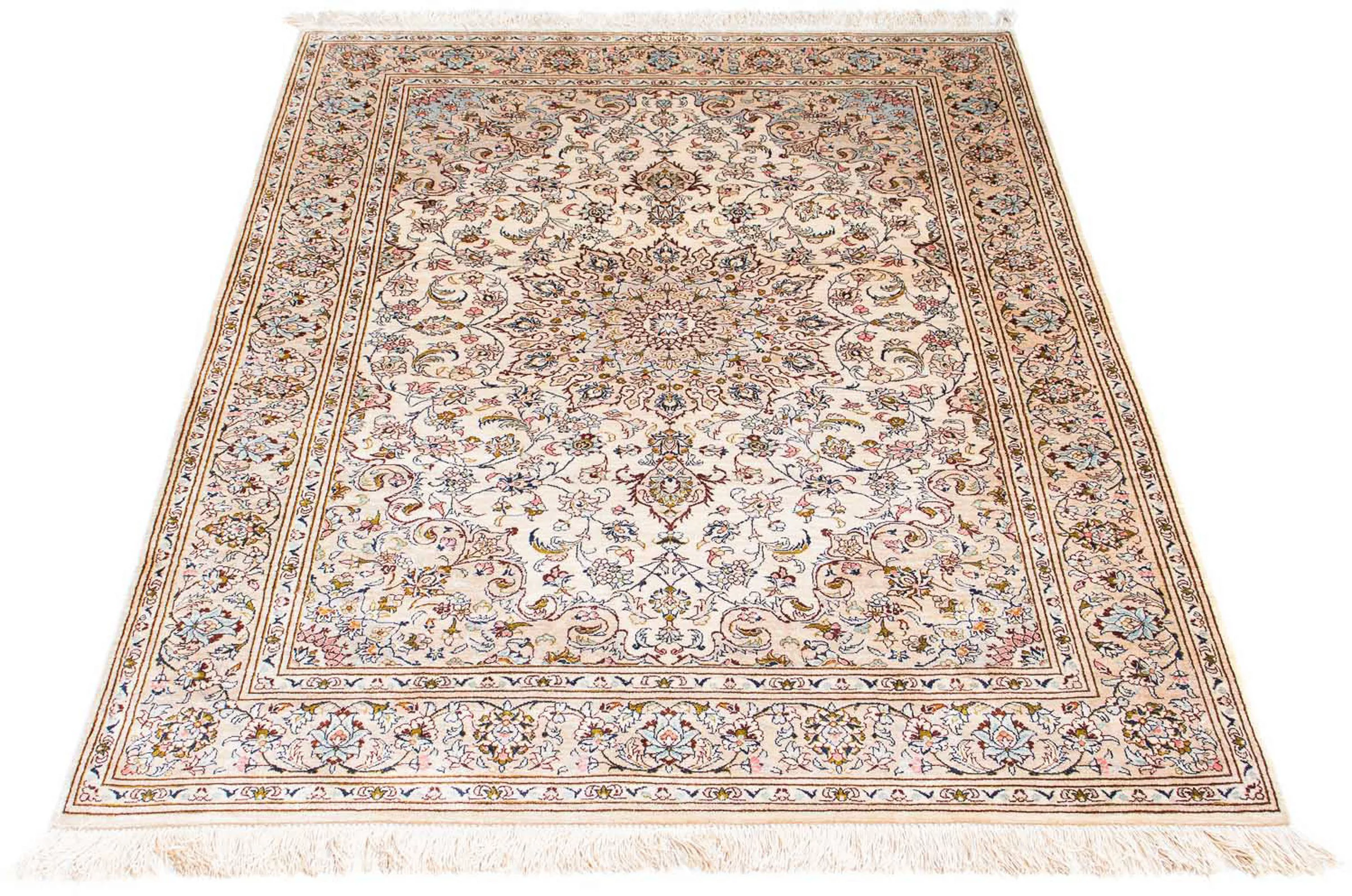 morgenland Orientteppich »Perser - Ghom - 147 x 100 cm - beige«, rechteckig günstig online kaufen