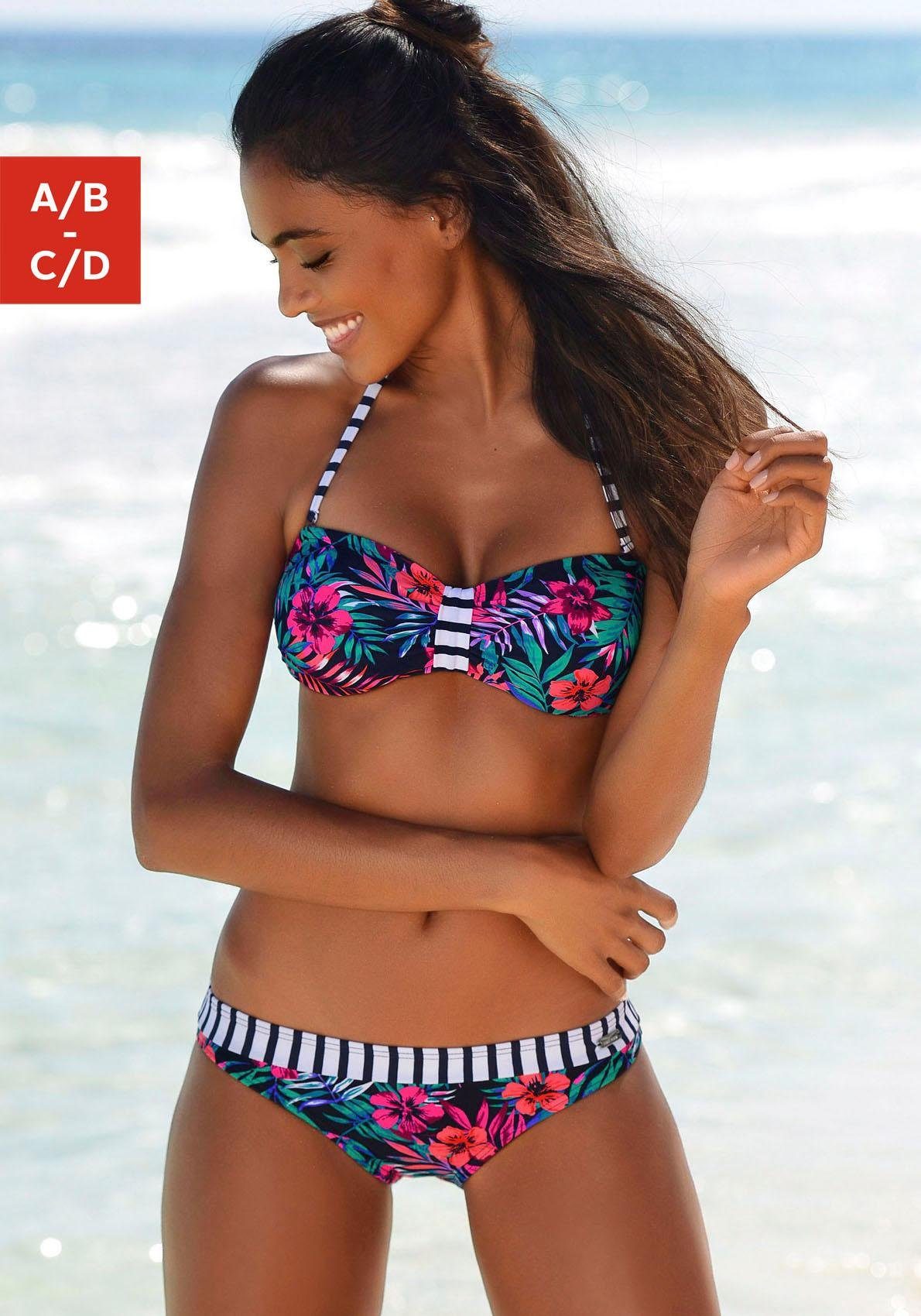 Venice Beach Bandeau-Bikini-Top Summer, mit kontrastfarbener günstig online kaufen