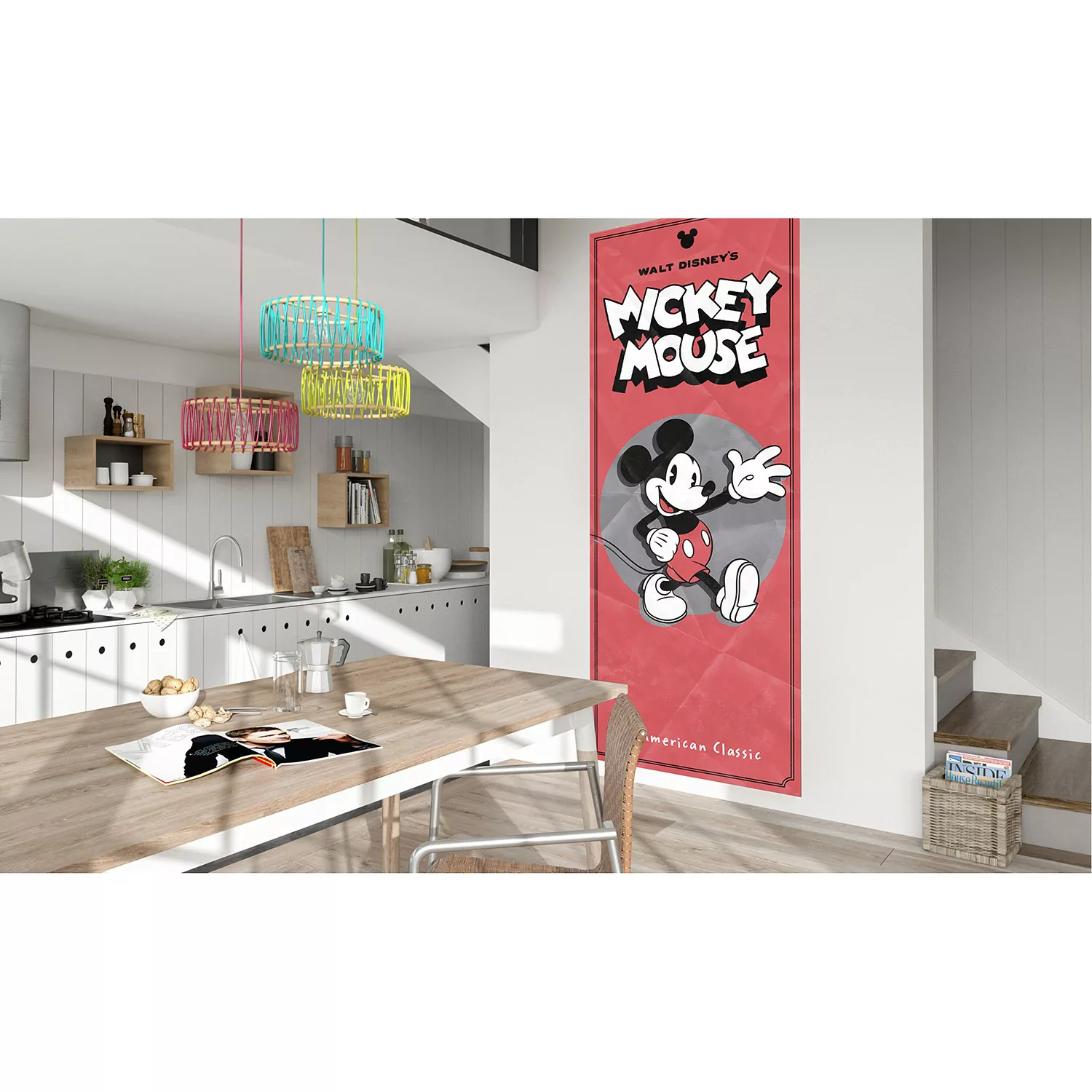 Komar Vliestapete »Mickey American Classic«, 100x250 cm (Breite x Höhe), Vl günstig online kaufen