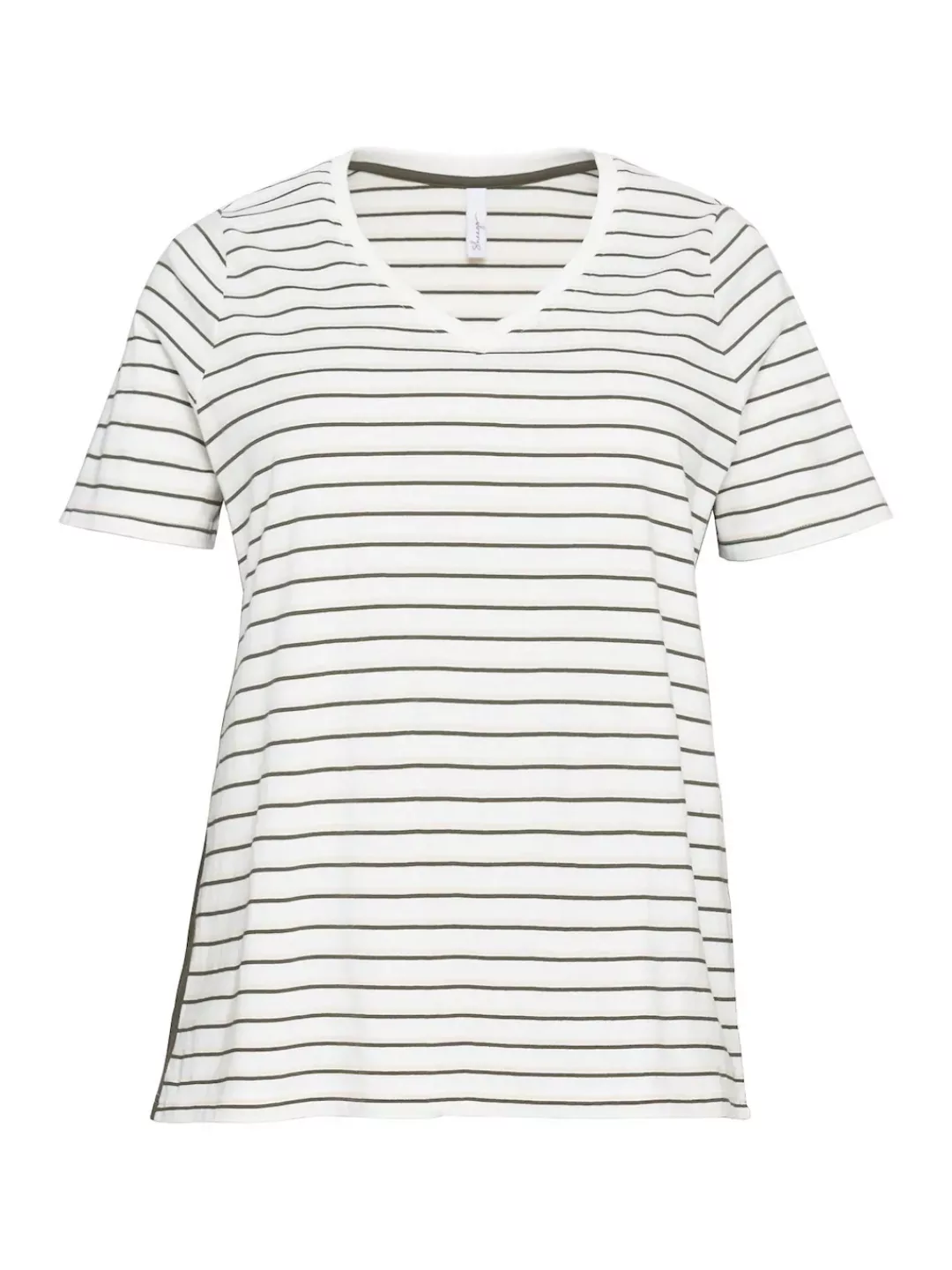 Sheego T-Shirt "Große Größen", mit V-Ausschnitt, aus weichem Jersey günstig online kaufen