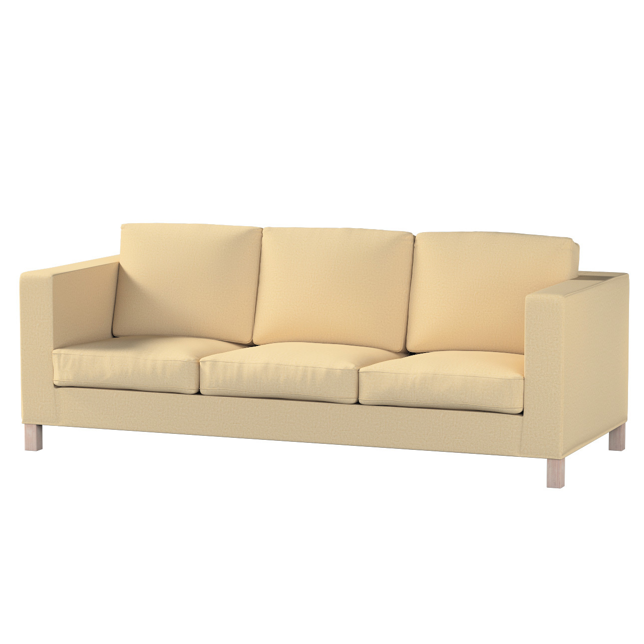 Bezug für Karlanda 3-Sitzer Sofa nicht ausklappbar, kurz, sandfarben, Bezug günstig online kaufen