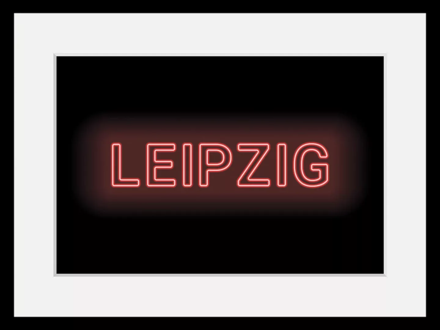 queence Bild »LEIPZIG LIGHTS«, Städte-Schriftzug, (1 St.), HD Premium Poste günstig online kaufen