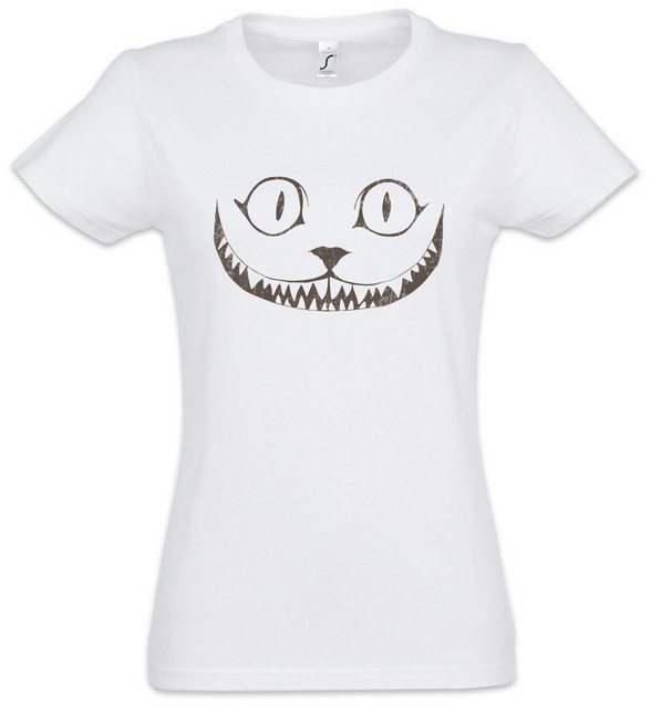 Urban Backwoods Print-Shirt Cheshire Cat II Damen T-Shirt Cats Katze Alice günstig online kaufen