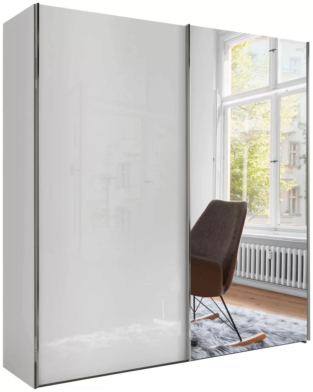 WIEMANN Schwebetürenschrank "Monaco", mit Glasfront sowie hochwertigen Besc günstig online kaufen