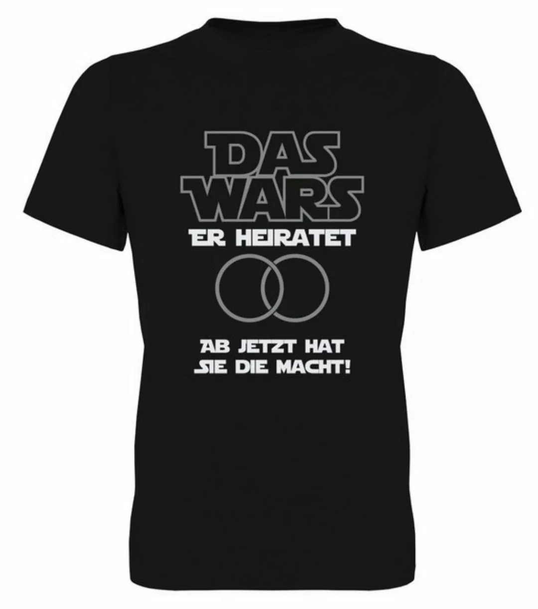 G-graphics T-Shirt Herren T-Shirt - Das Wars - Er heiratet – Ab jetzt hat s günstig online kaufen