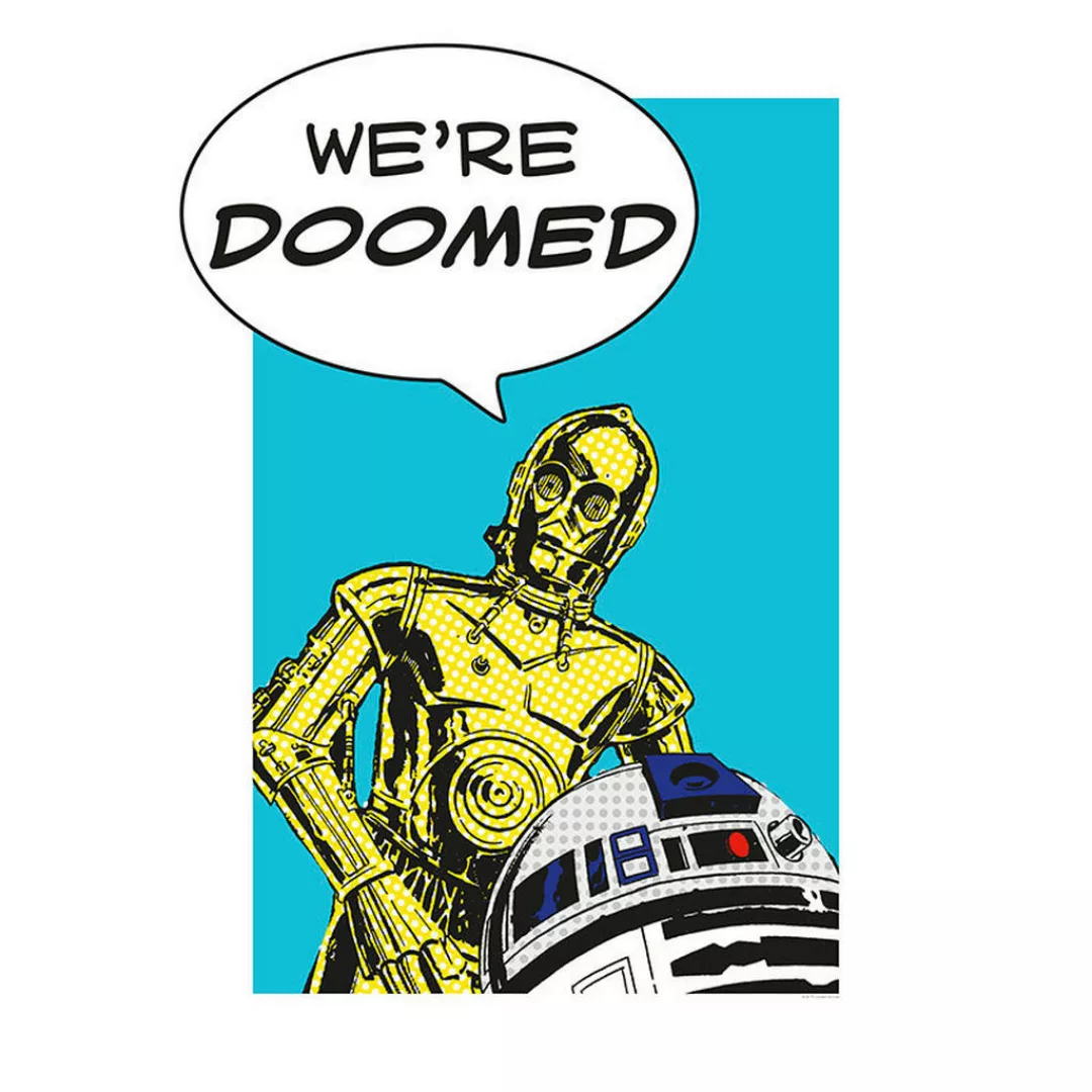 Komar Wandbild Star Wars Classic Comic Quote Droid Star Wars B/L: ca. 50x70 günstig online kaufen