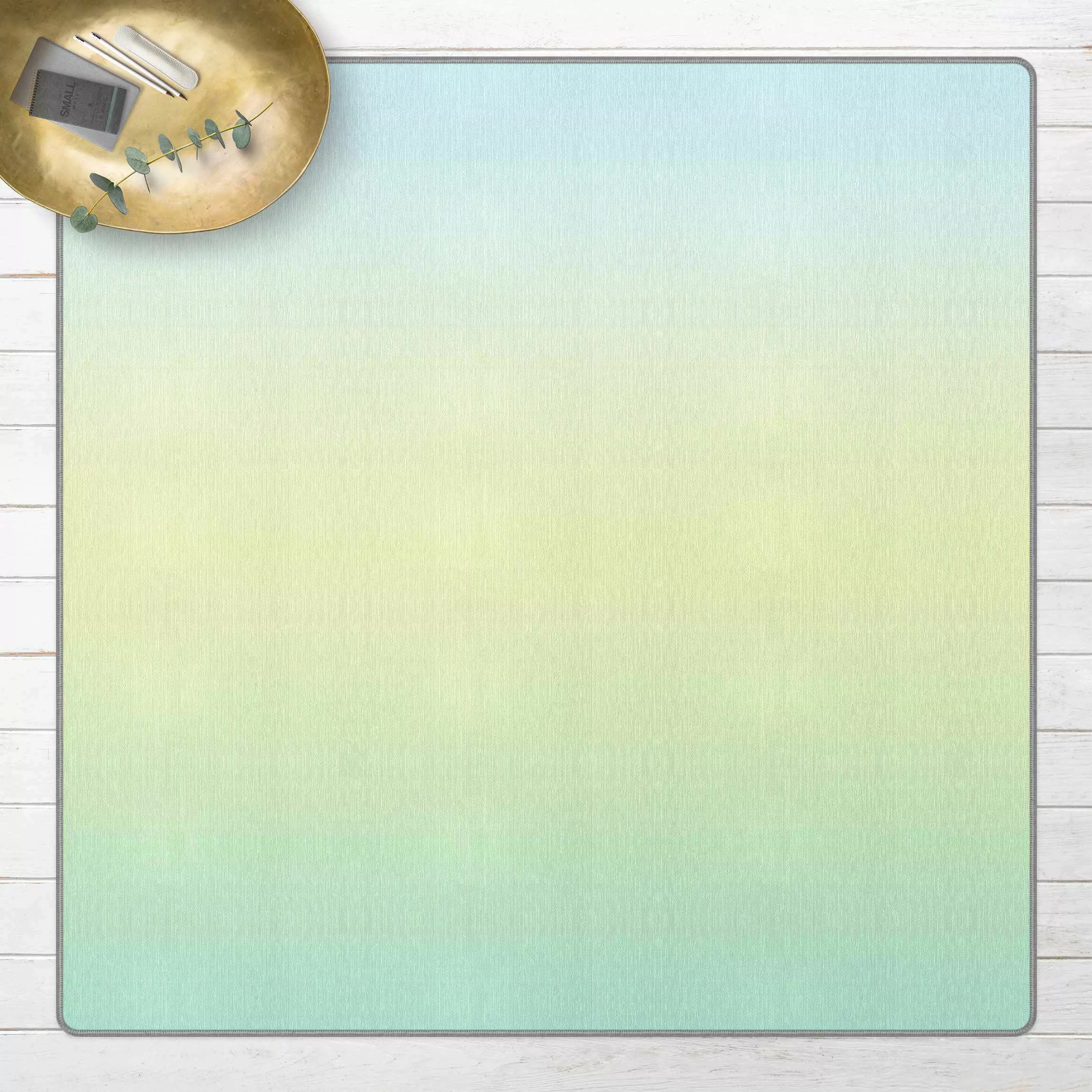 Teppich Mint Farbverlauf günstig online kaufen