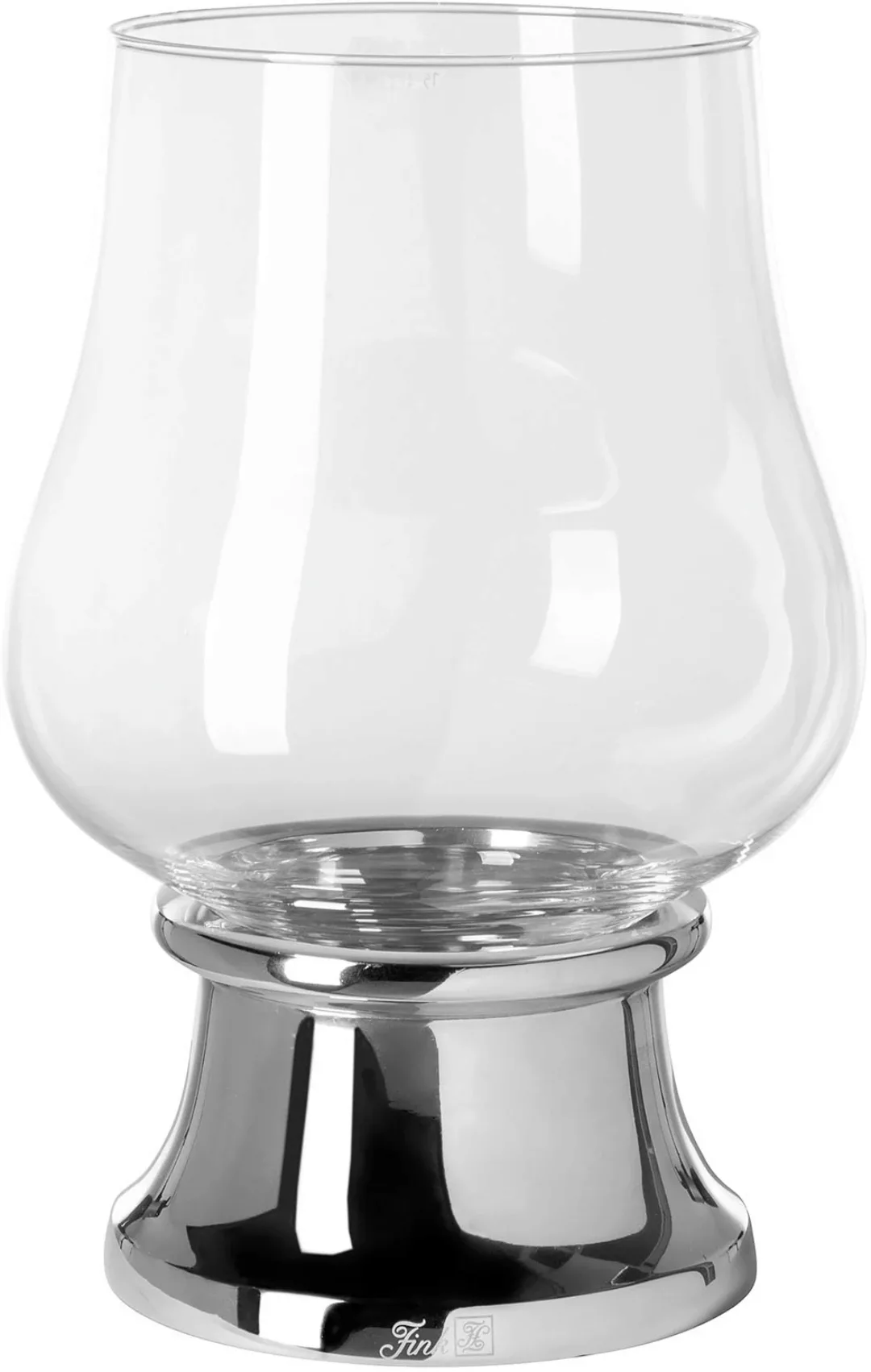 Fink Windlicht "PALINA", (1 St.), Kerzenhalter mit Glas, vernickelt günstig online kaufen