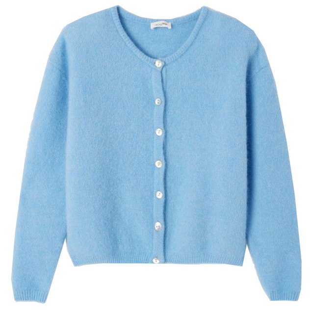 American Vintage Cardigan Cardigan VITOW mit Alpaka in Blau günstig online kaufen