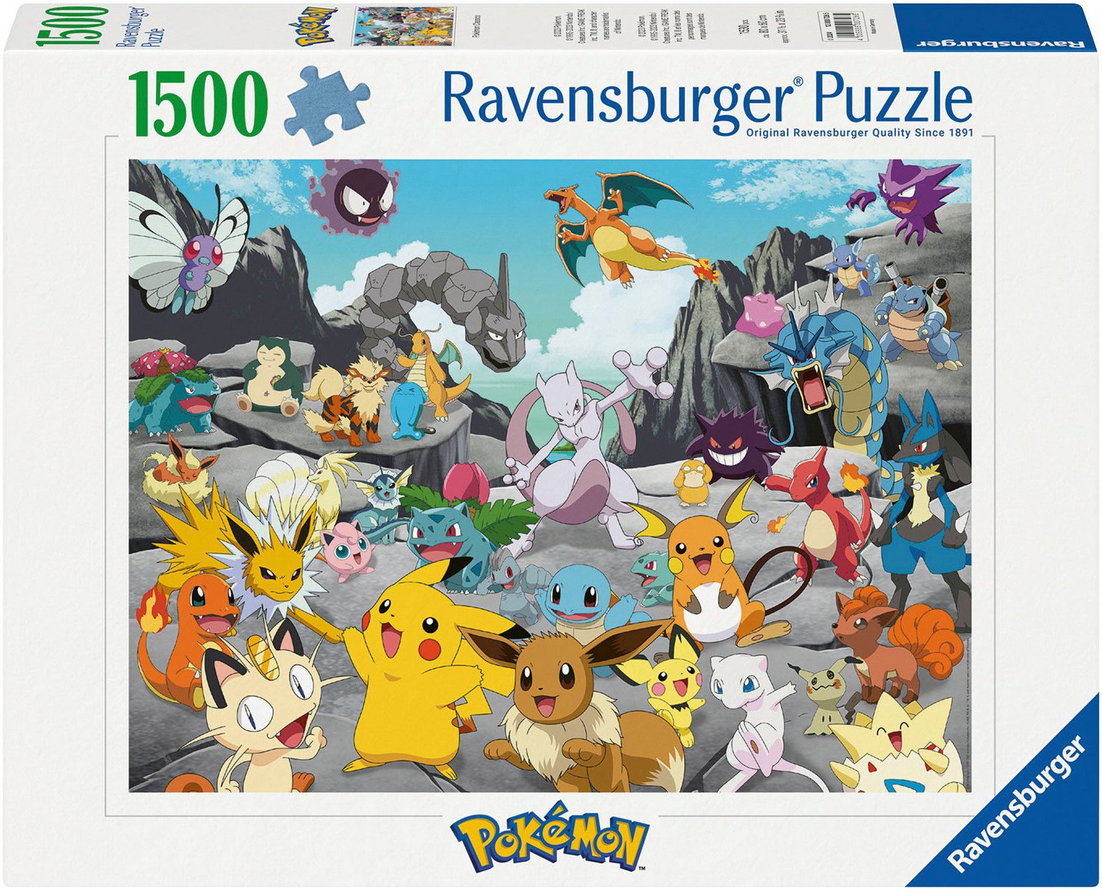 Ravensburger Puzzle Pokémon Classics, 1500 Puzzleteile, günstig online kaufen
