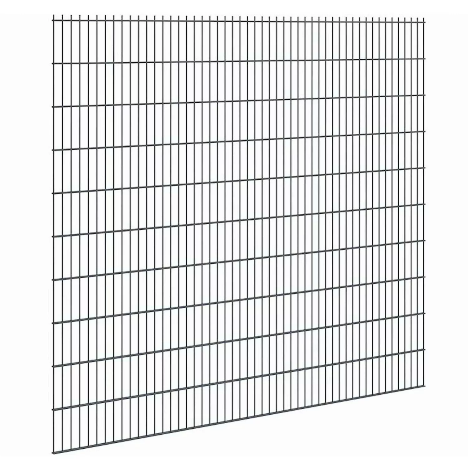 Doppelstabmattenzaun Stärke 8/6/8 Anthrazit 203 x 251 cm günstig online kaufen