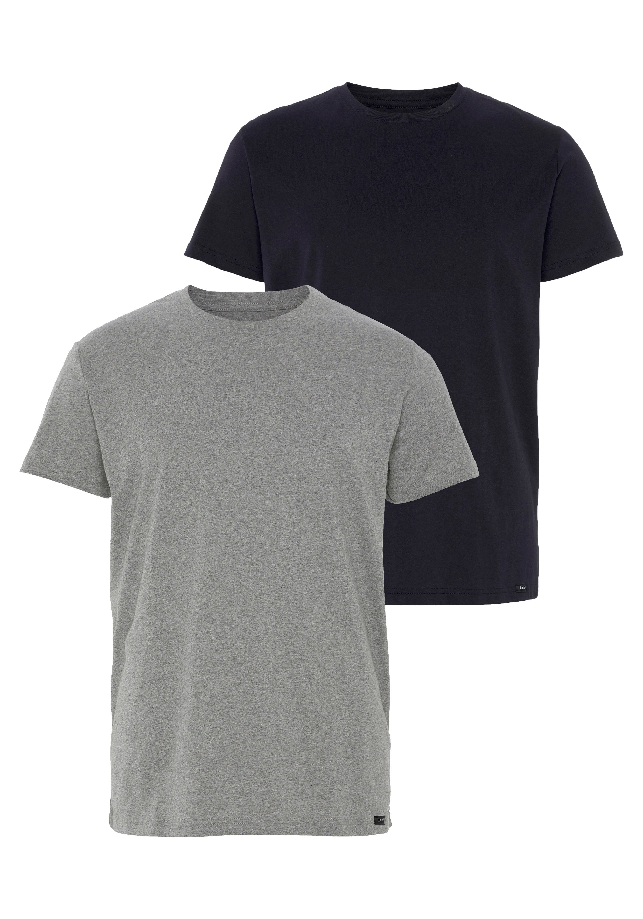 Lee® T-Shirt (Set, 2-tlg) in schmaler günstig online kaufen