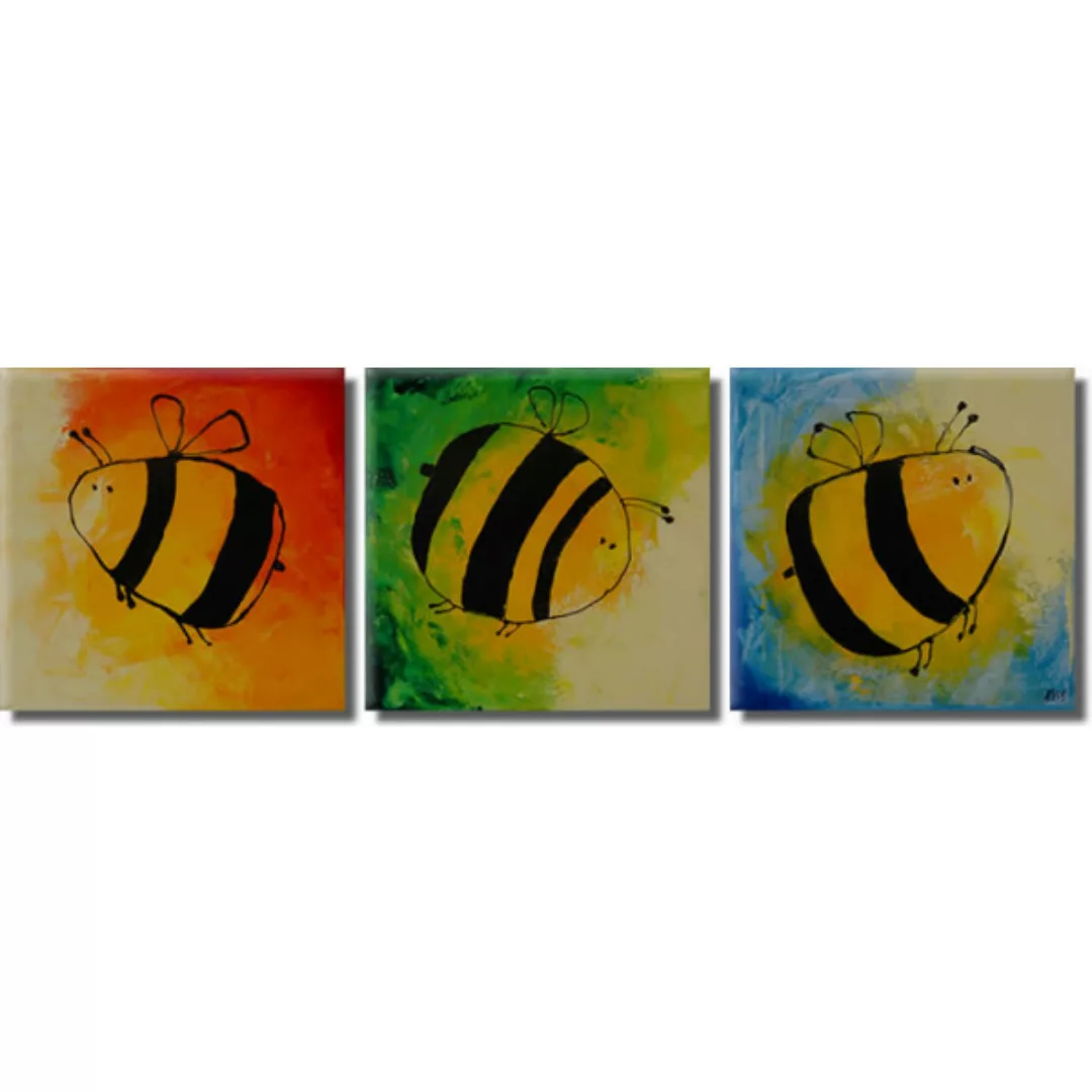 Leinwandbild Drei kleine Bienen XXL günstig online kaufen