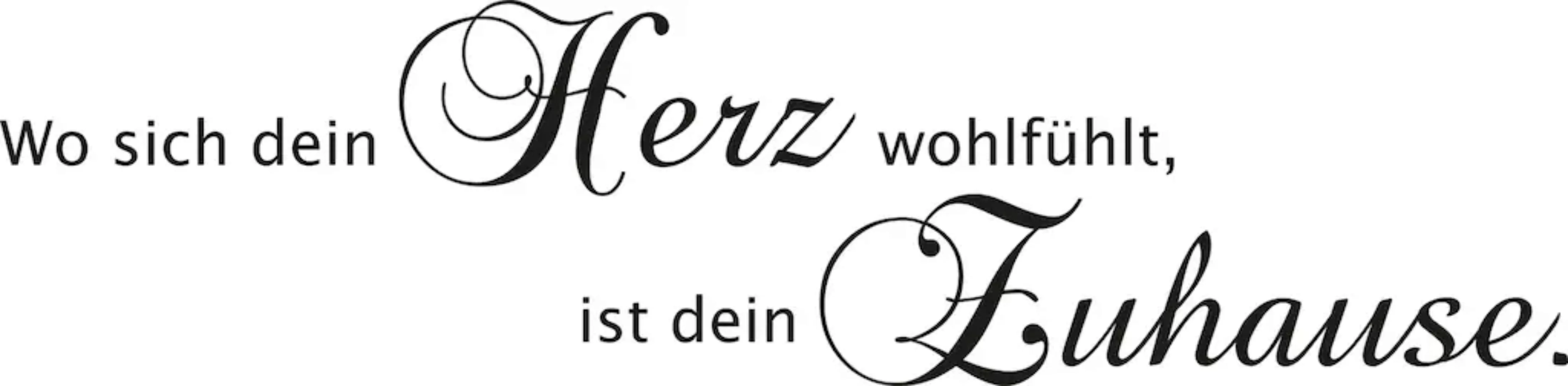 my home Wandspruch "Wo sich dein Herz wohlfühlt, ist dein Zuhause", (1 St.) günstig online kaufen