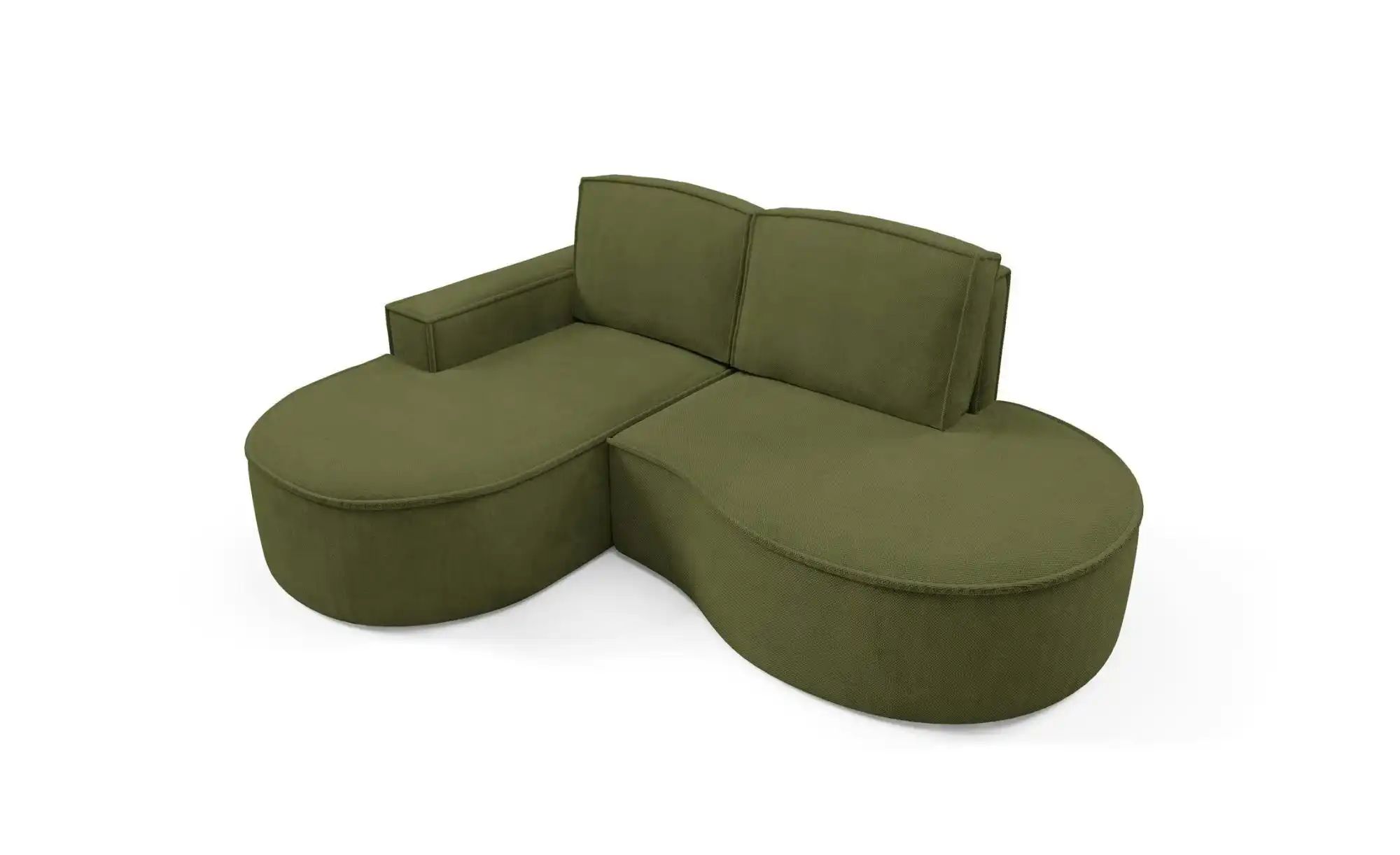 Ecksofa  Flow ¦ grün ¦ Maße (cm): B: 210 H: 88 Polstermöbel > Sofas > Eckso günstig online kaufen