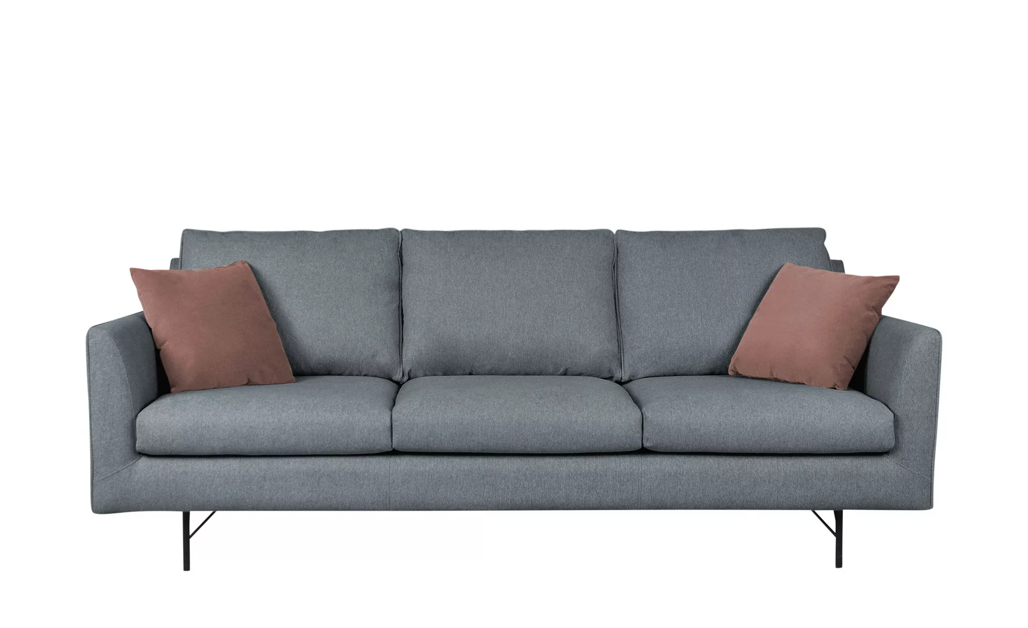 Sofa, 3-sitzig - grau - 219 cm - 85 cm - 99 cm - Polstermöbel > Sofas > 3-S günstig online kaufen