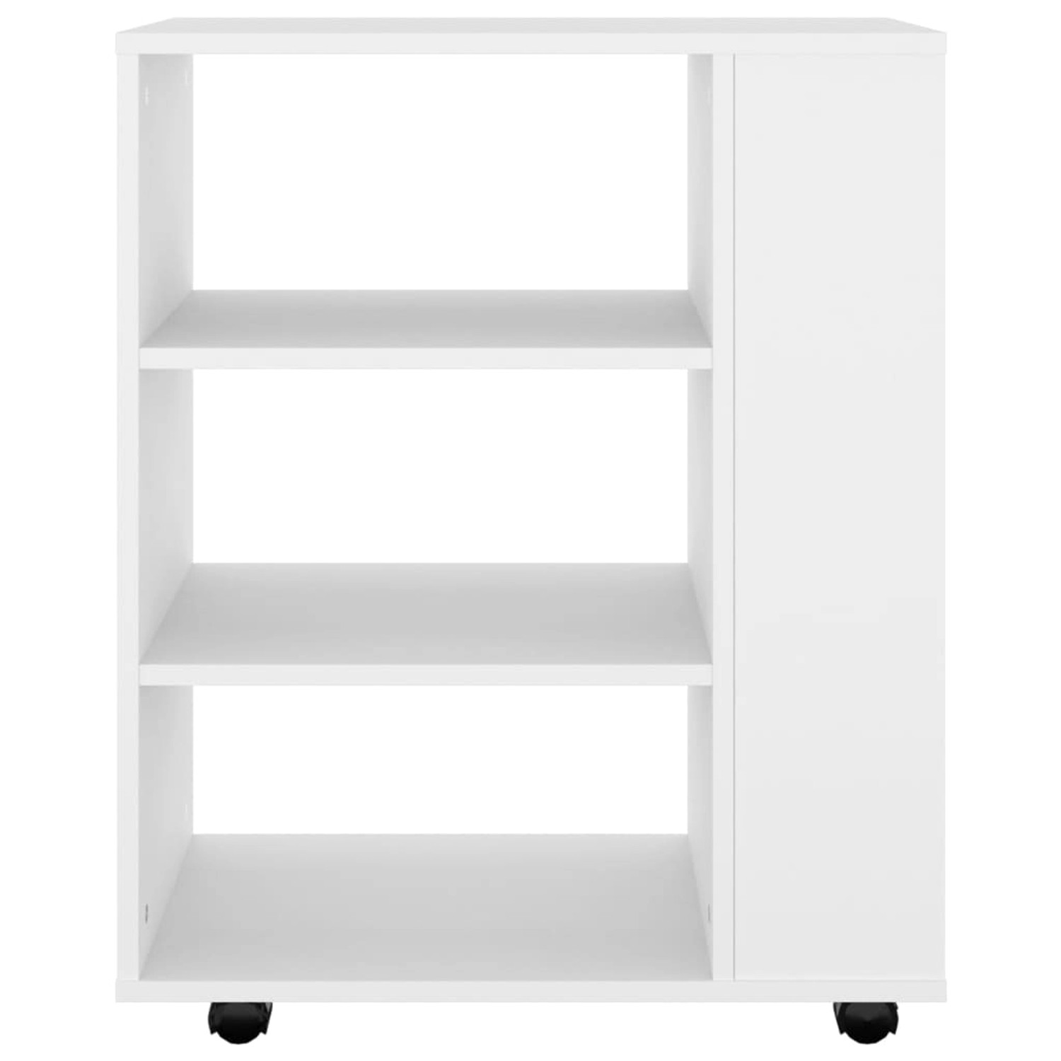 vidaXL Aktenschrank Rollschrank Weiß 60x35x75 cm Spanplatte günstig online kaufen