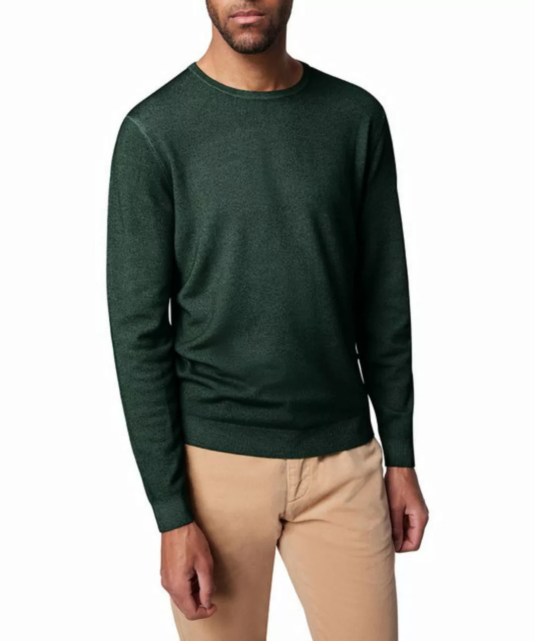 Pierre Cardin Strickpullover Pierre Cardin Herren Pullover Wolle - dunkelgr günstig online kaufen