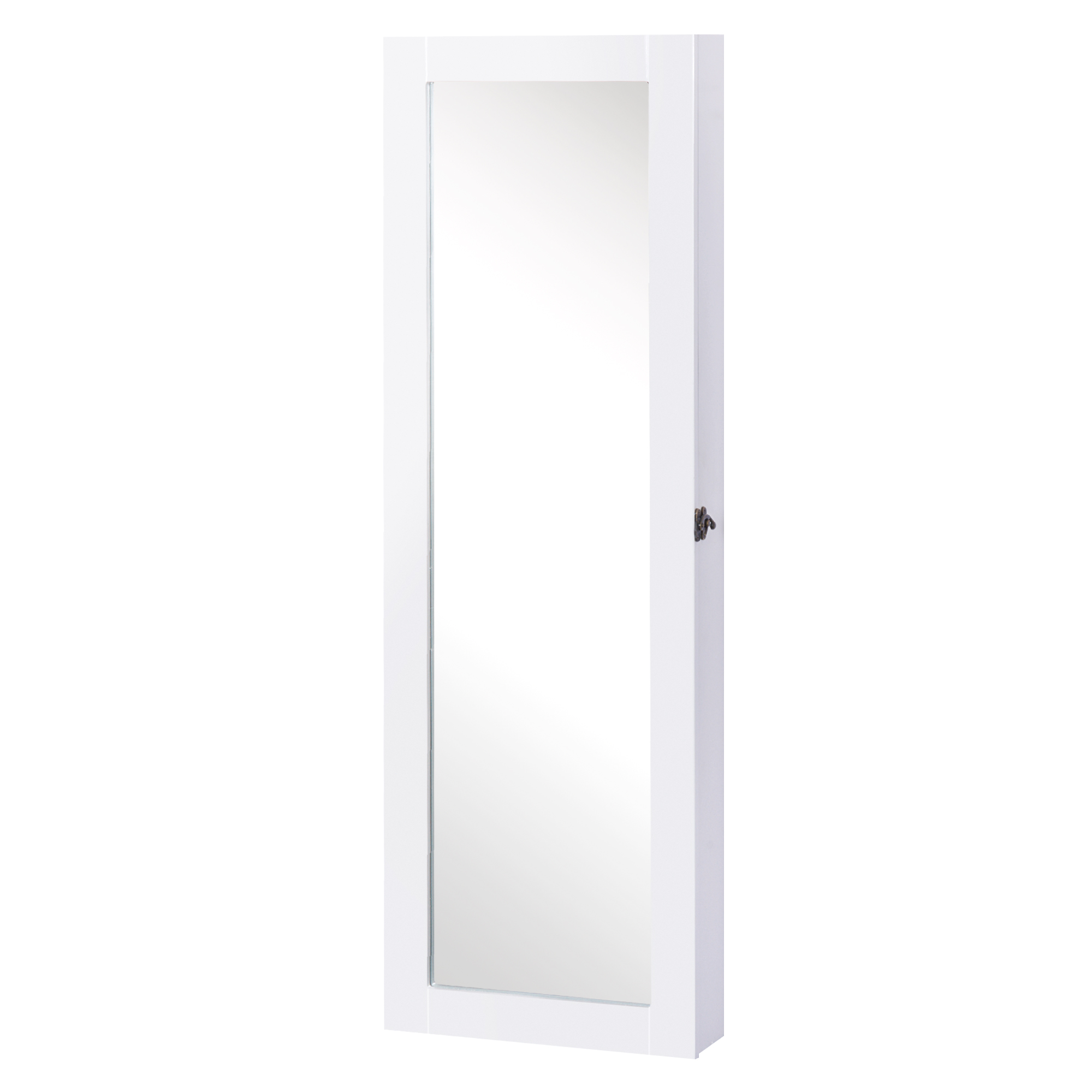 HOMCOM Spiegelschrank Schmuckschrank 2 in 1 Wandspiegel mit großem Stauraum günstig online kaufen