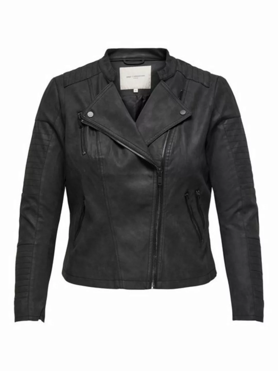 ONLY CARMAKOMA Lederimitatjacke Avana mit Biker-Details günstig online kaufen