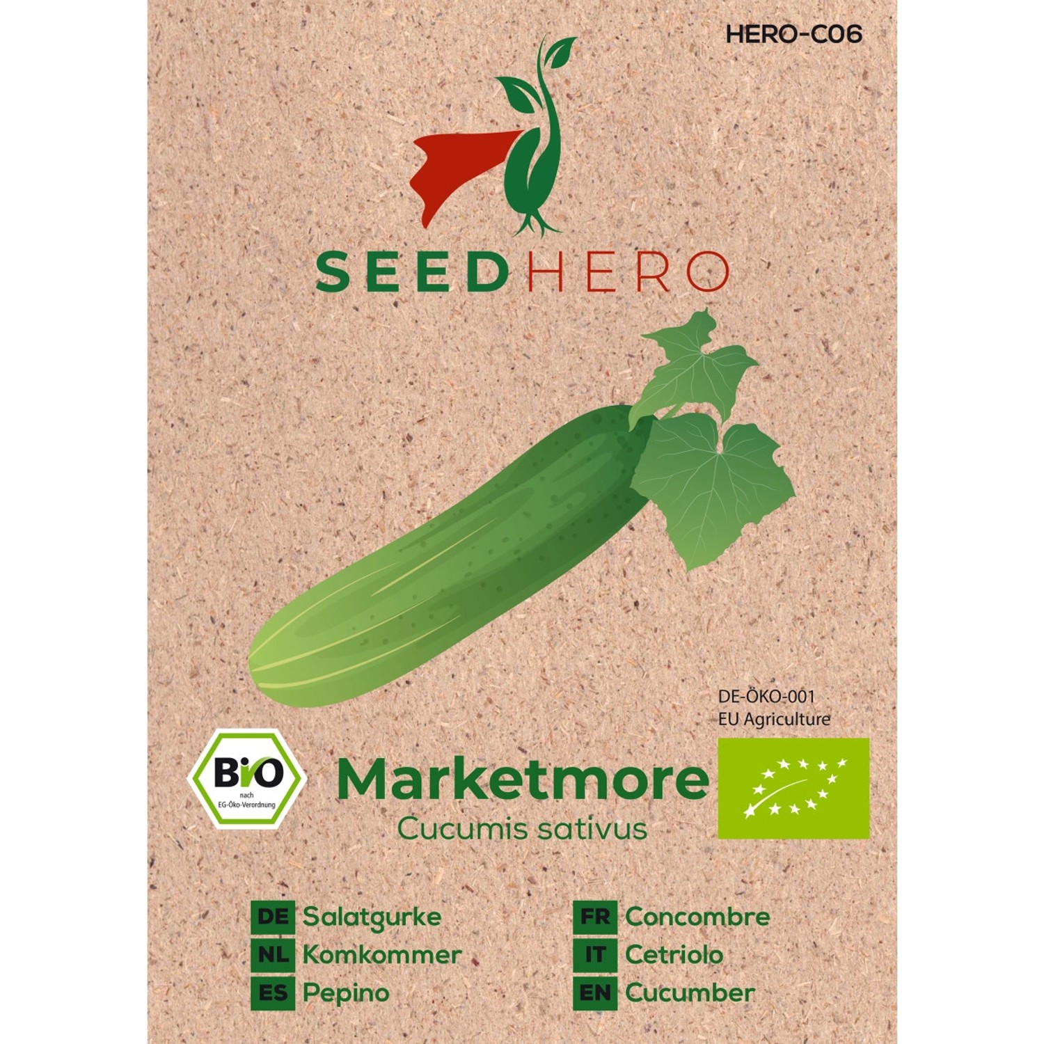 Seedhero BIO Salatgurke Marketmore Samen günstig online kaufen