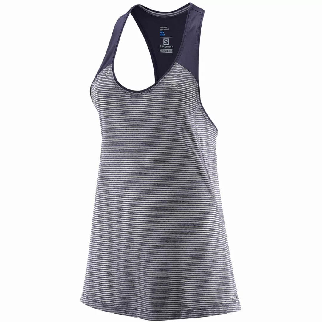 Salomon Elevate Tank Tunic W Damen-Lauftop Nightshade Grey günstig online kaufen