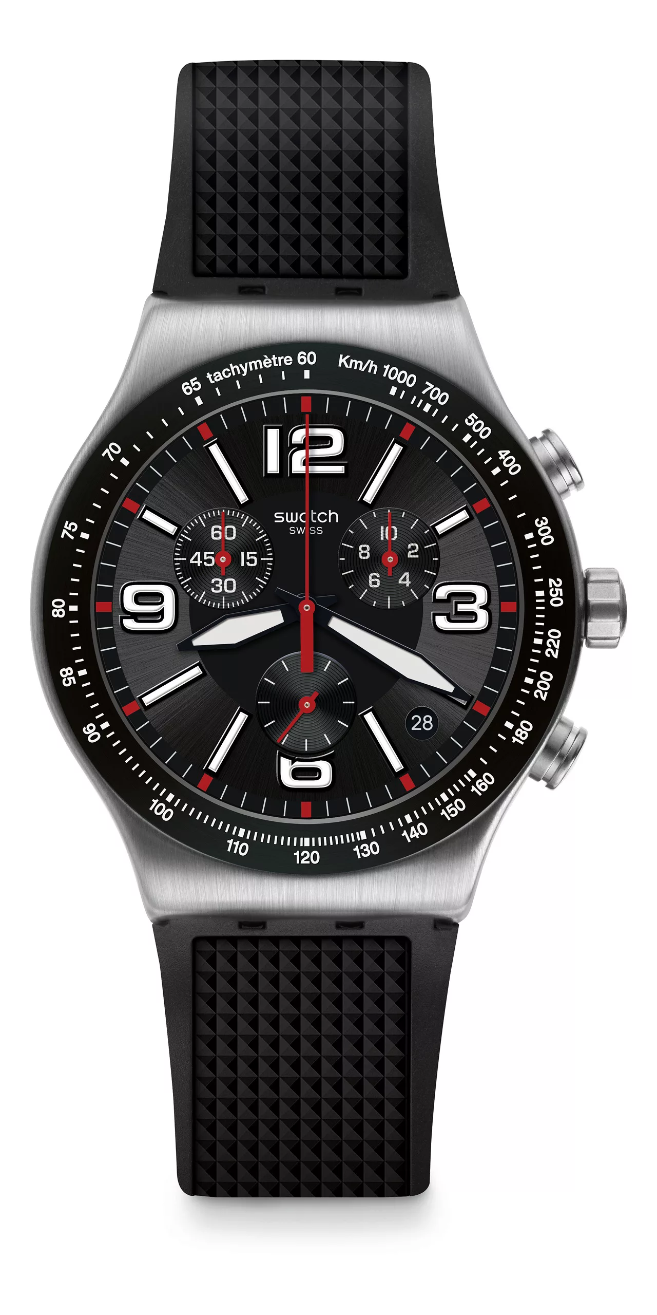 Swatch VERY DARK GRID YVS461 Herrenchronograph günstig online kaufen