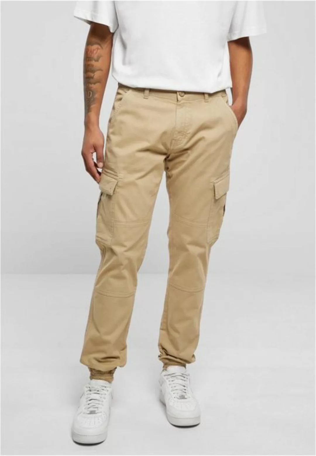 URBAN CLASSICS Cargohose "Urban Classics Herren Washed Cargo Twill Jogging günstig online kaufen