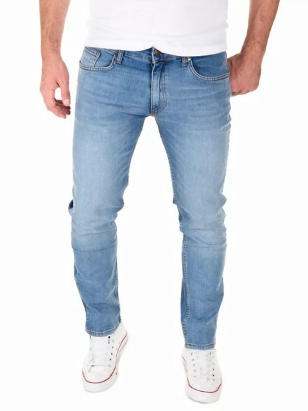 Yazubi Slim-fit-Jeans Akon Herren Jeans modernen Slim Fit Jeanshose mit Str günstig online kaufen