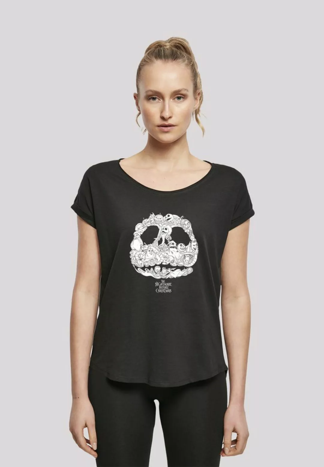 F4NT4STIC T-Shirt Disney Jack Skellington Face Print günstig online kaufen
