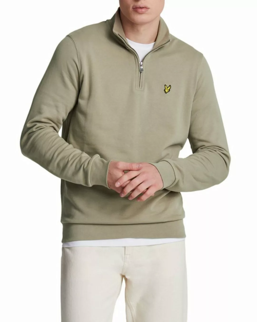 Lyle & Scott Sweatshirt Mit 3/4-Reißverschluss Aus 100% Baumwolle günstig online kaufen