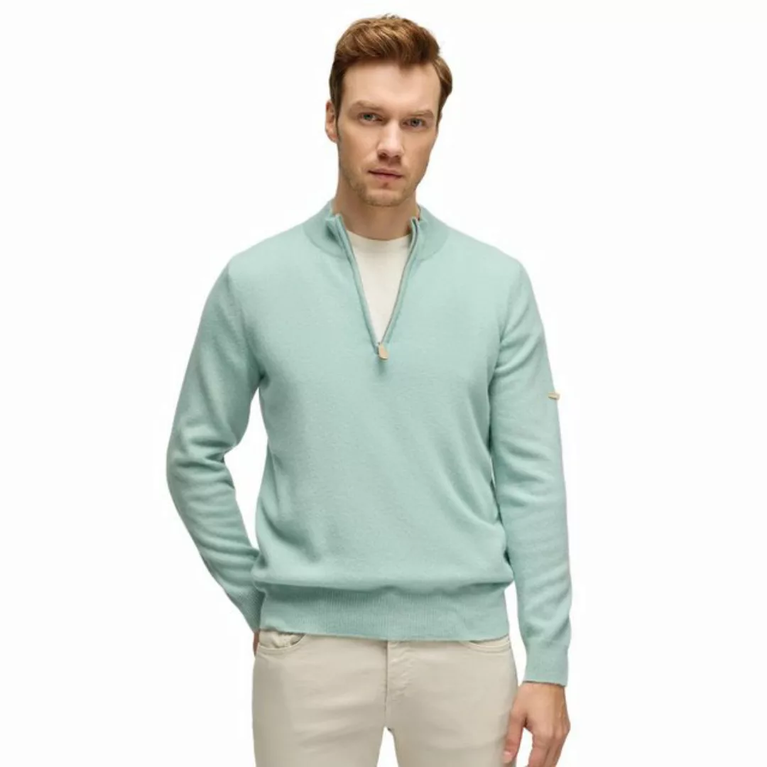 Silk and Cashmere Sweater Herren-Halber Rollkragenpullover, 100 % Kaschmir, günstig online kaufen