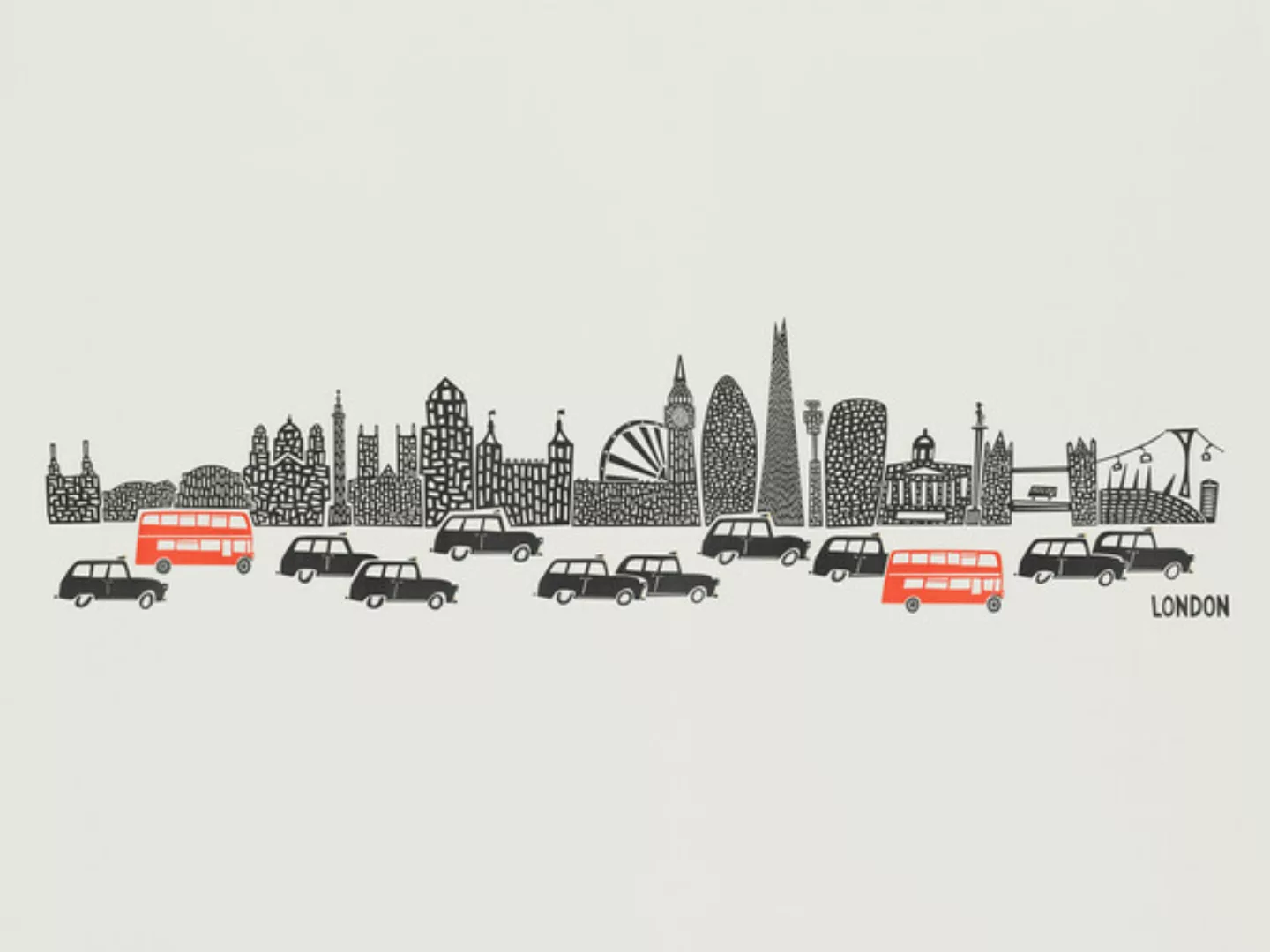Poster / Leinwandbild - London Skyline günstig online kaufen