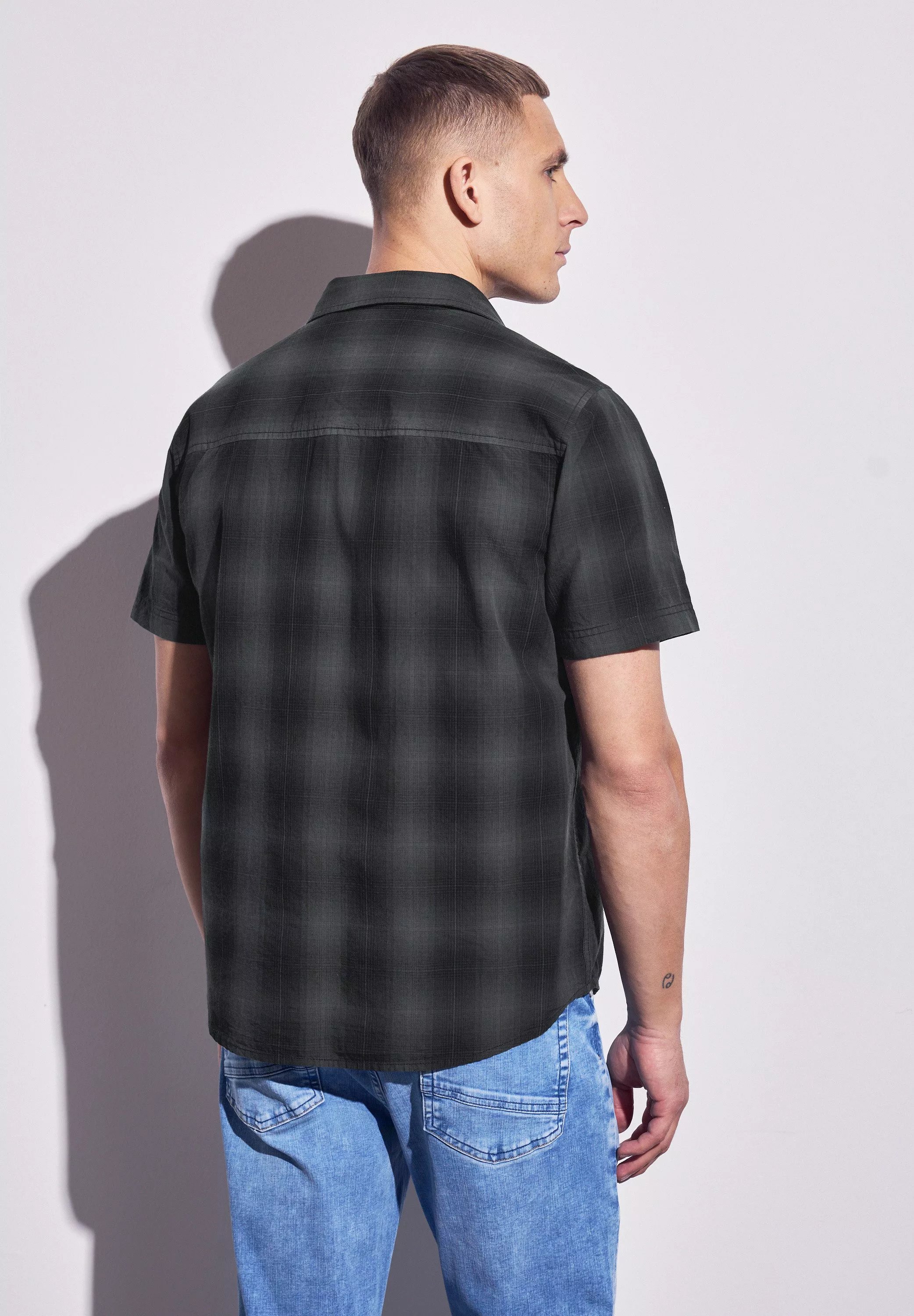 STREET ONE MEN Kurzarmhemd aus reiner günstig online kaufen