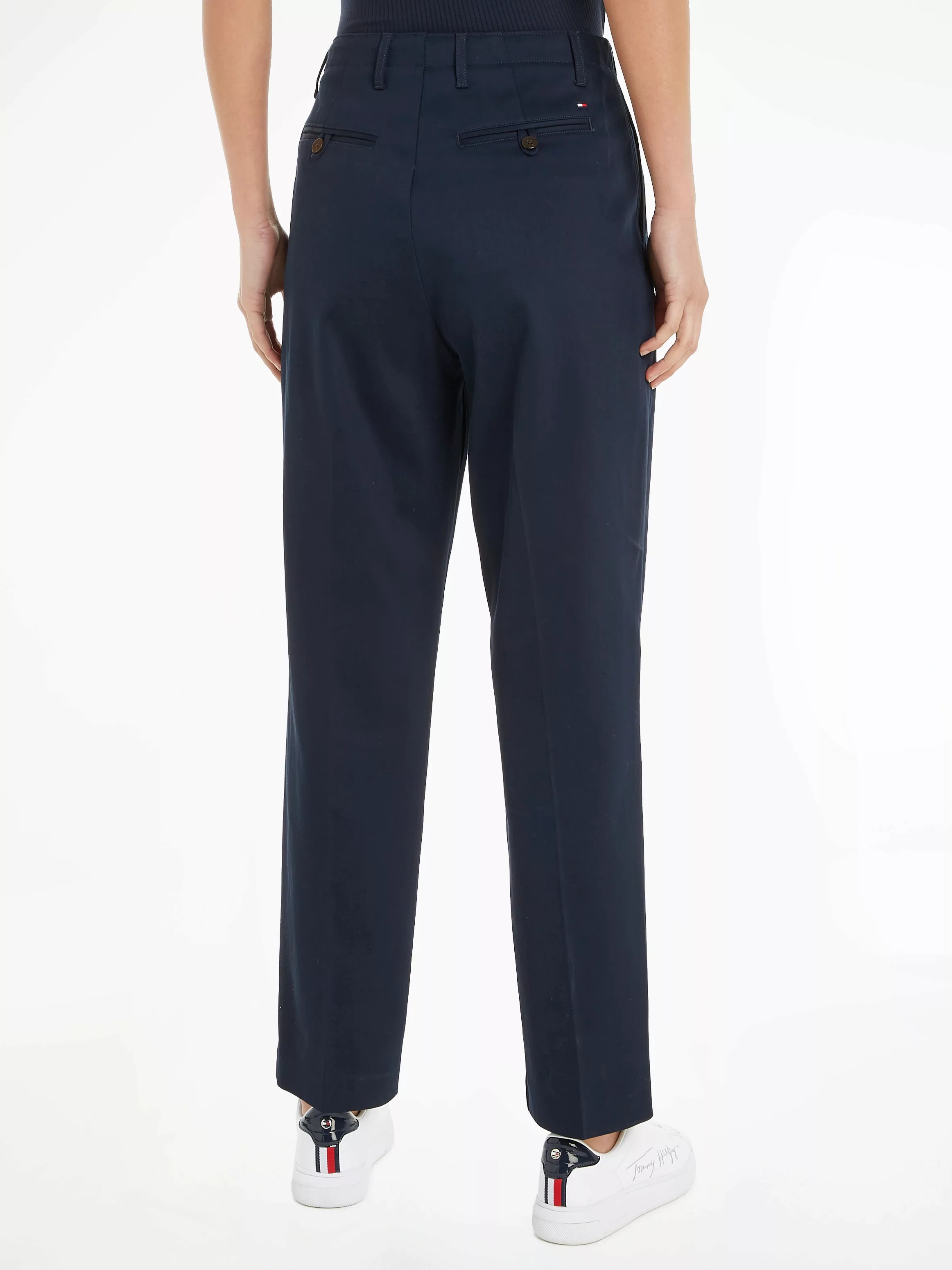 Tommy Hilfiger Chinohose RELAXED STRAIGHT CHINO PANT mit Logostickerei günstig online kaufen